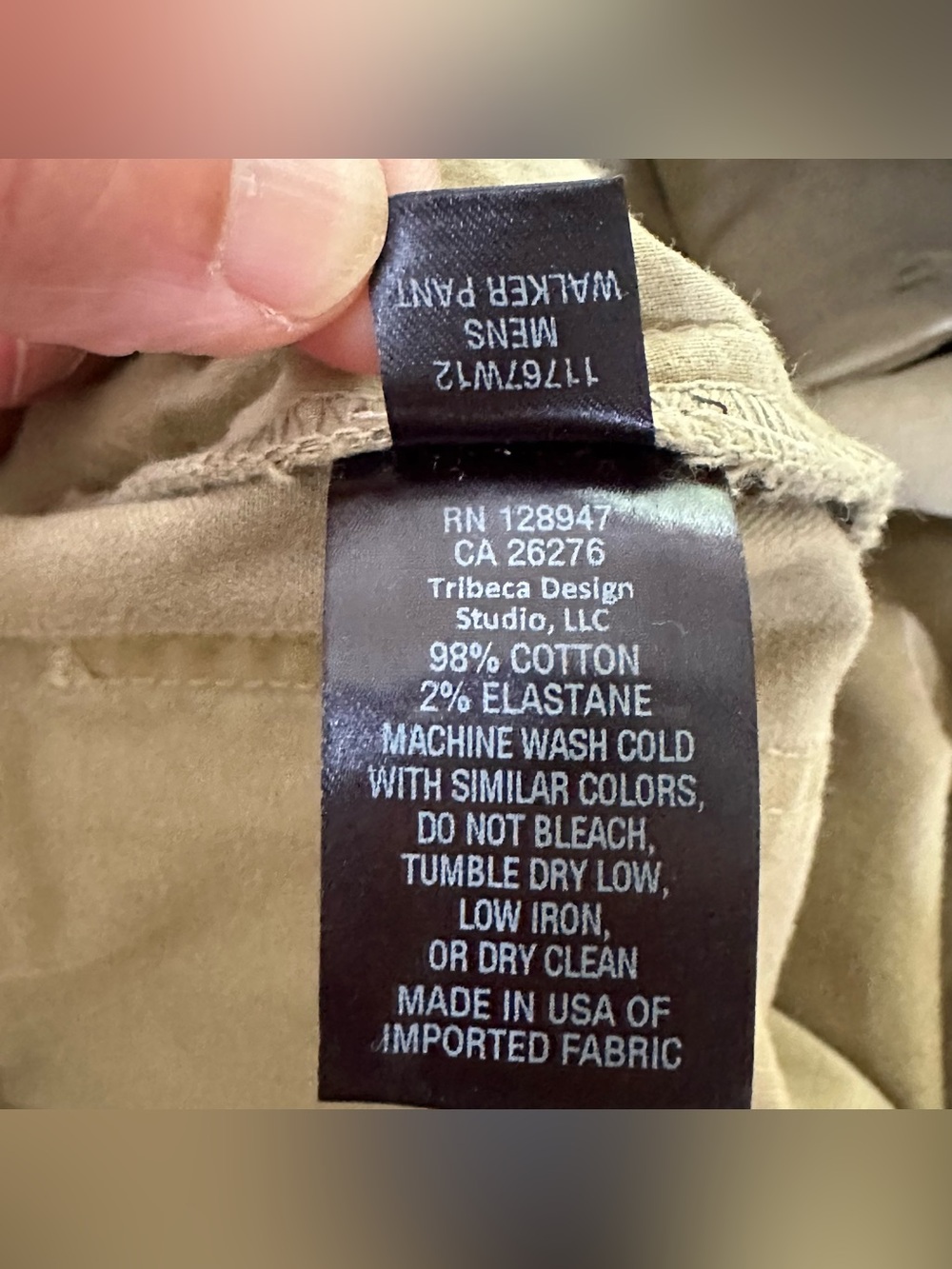 Nili Lotan Walker Khaki Drawstring Trousers Sz L Tan - Picture 9 of 13